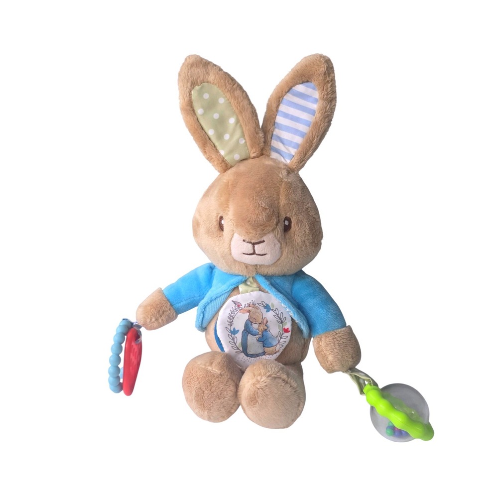 Kids Preferred Peter Rabbit Activity Plush Stroller Toy Teether Rattle 2021
